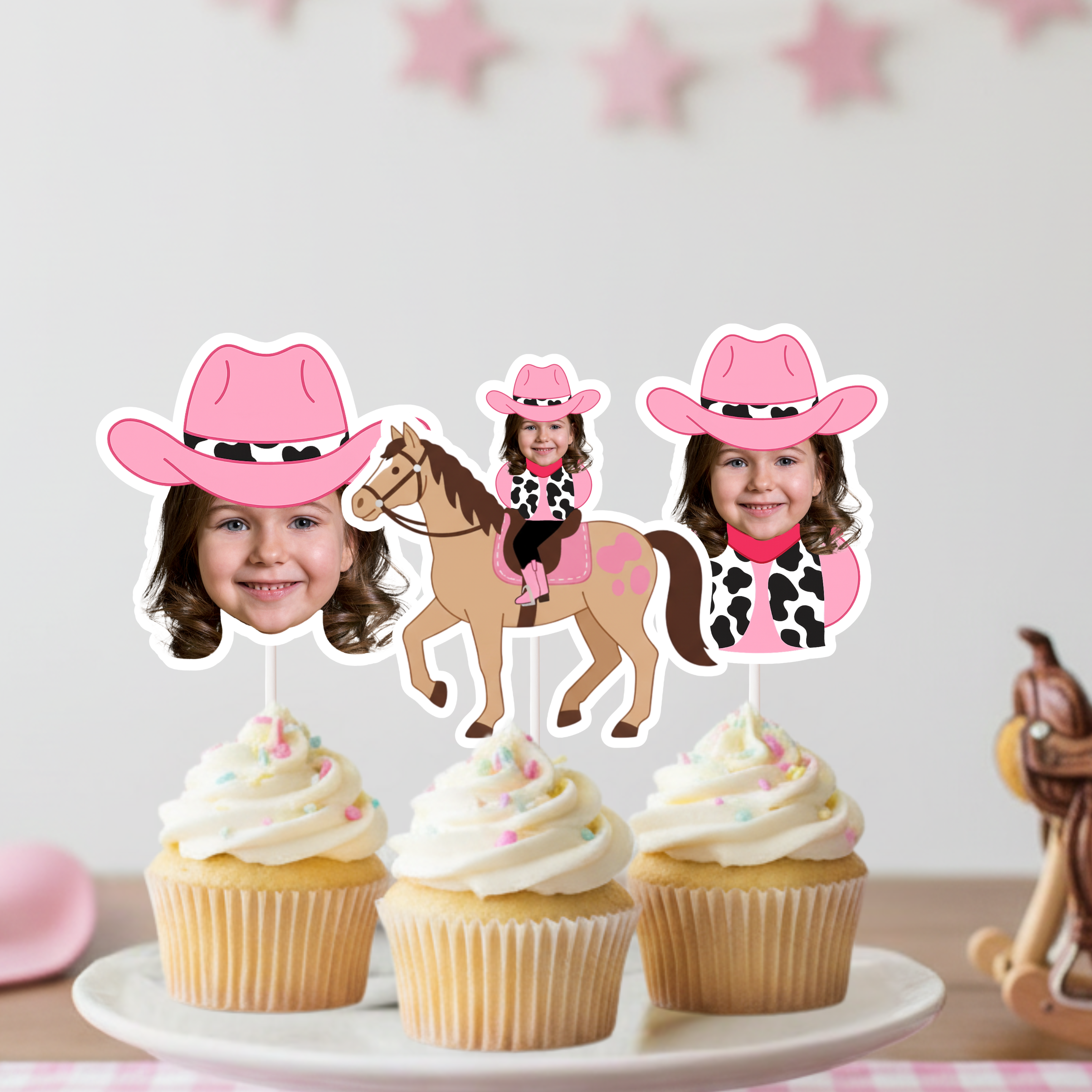 Custom Photo Cupcake Toppers