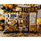 Construction Theme Custom Chip Bag Design