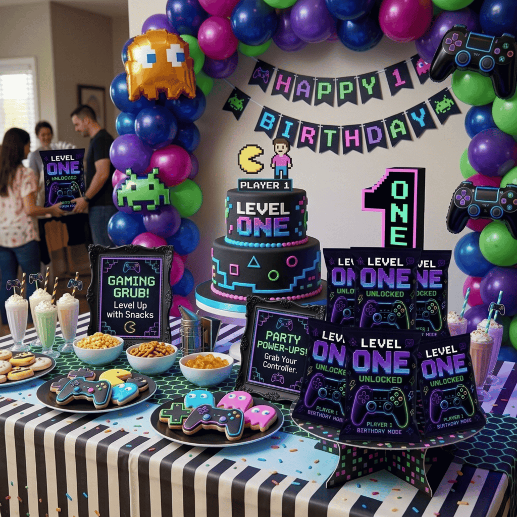 Custom Gaming Birthday Chip Bags