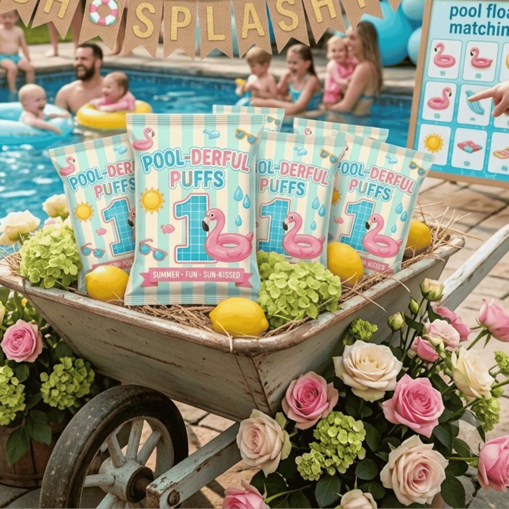 Pool Party Personalized Chip Bags